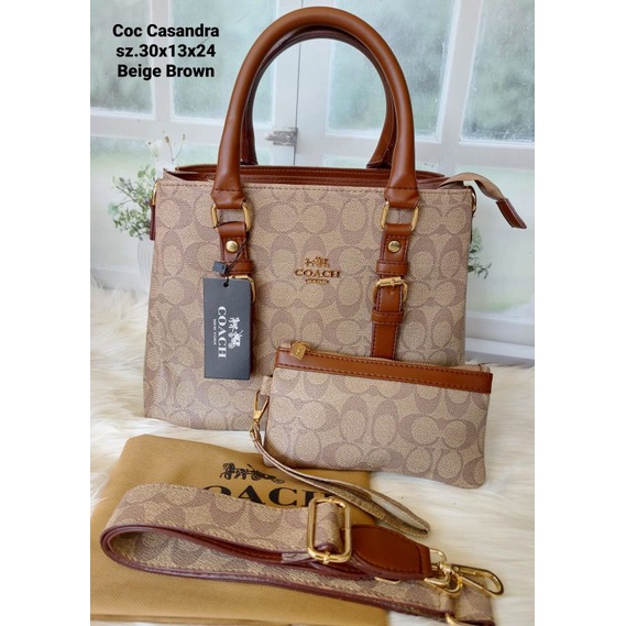 Coc Casandra  3 ruang  Top Handle  free dompet