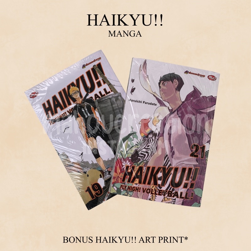 Haikyu manga vol. 19 21 | BONUS ART PRINT