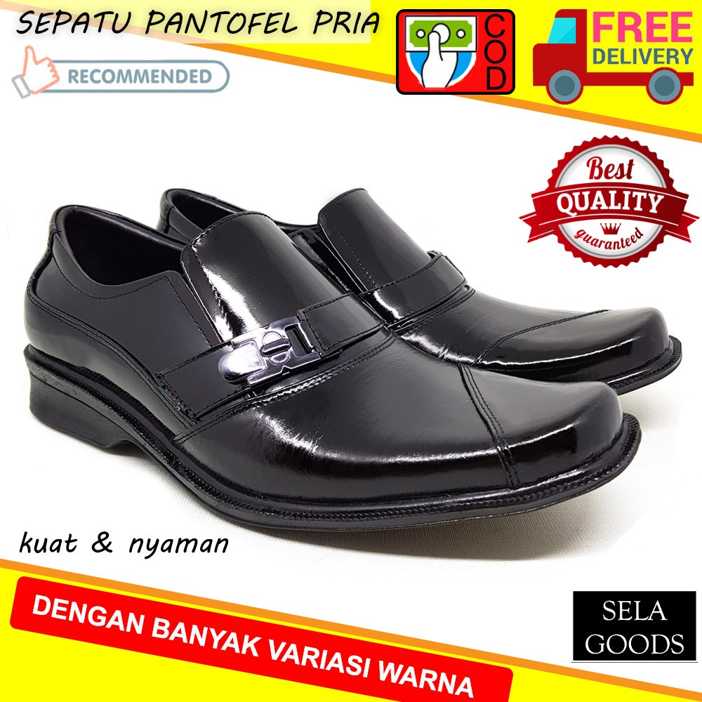 IGGO SEPATU KULIT ASLI PANTOFEL PRIA (IGPM3) / SEPATU FORMAL PRIA