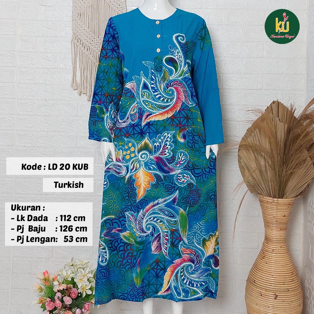 COD LD 20 KUB | DASTER PANJANG KENCANA UNGU ASLI LABEL BIRU | LongDress Wanita Lengan Panjang Busui ini-Turkish K