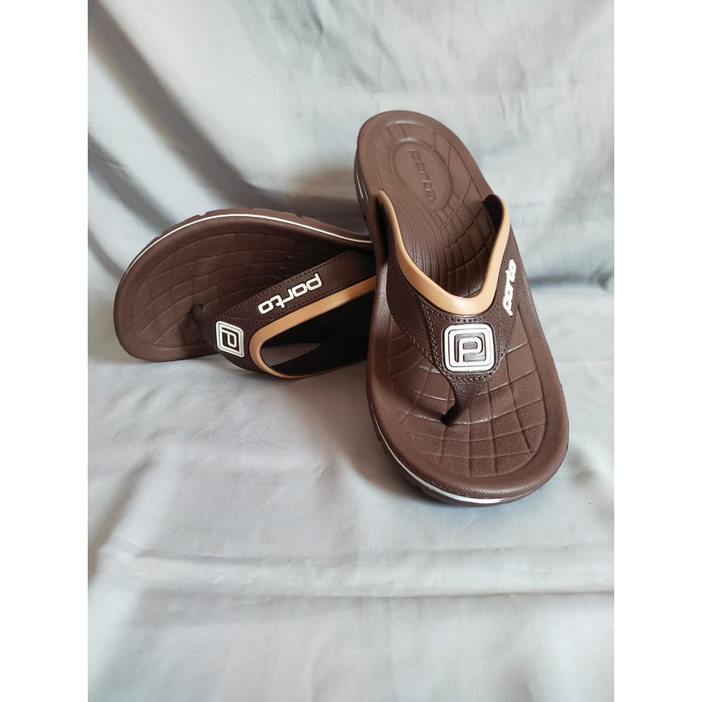 Sandal Pria PORTO  Original Termurah Lentur Dan Nyaman , Sandal Jepit Karet Lentur