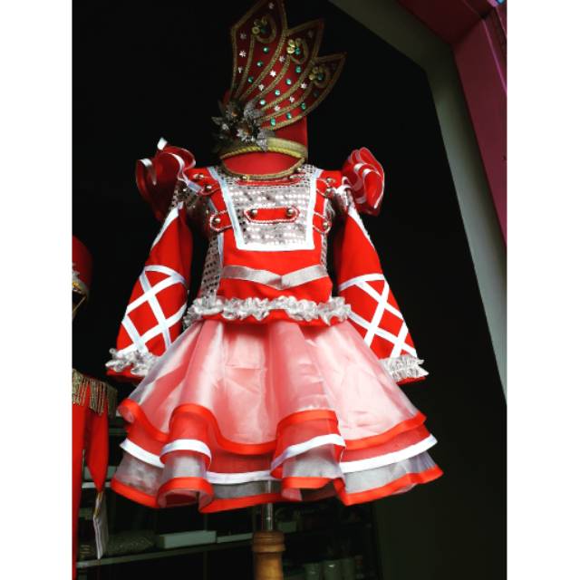 Kostum Mayoret (baju+topi) TK/SD/SMP/SMA