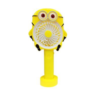 Kipas Angin Tangan Stand Portable Karakter LED Standing Mini Fan bisa COD