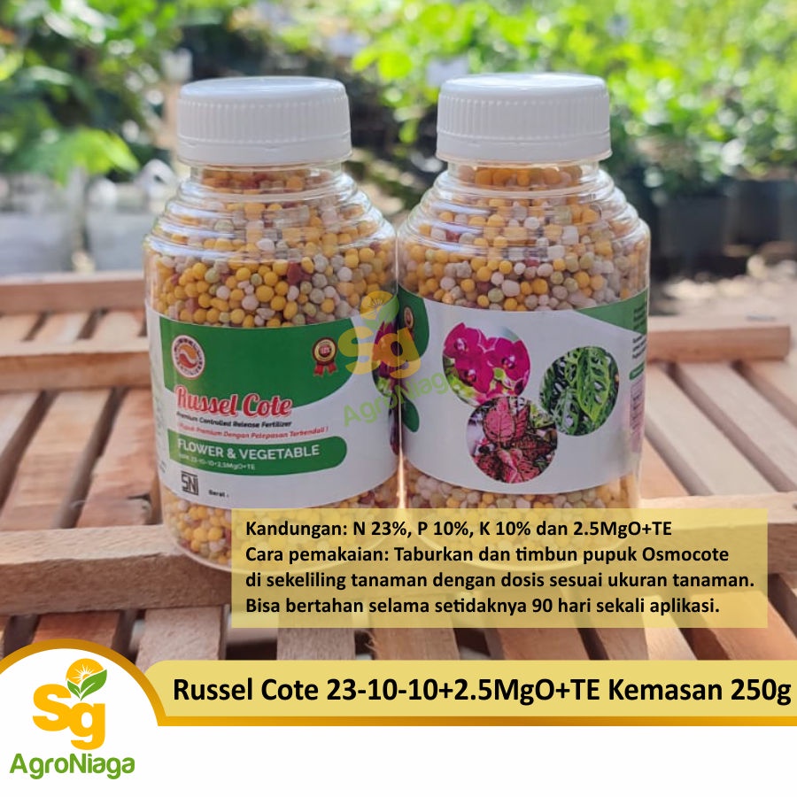Pupuk Slow Release Russel Cote 23-10-10 Kemasan 250 g (Mirip Osmocote)