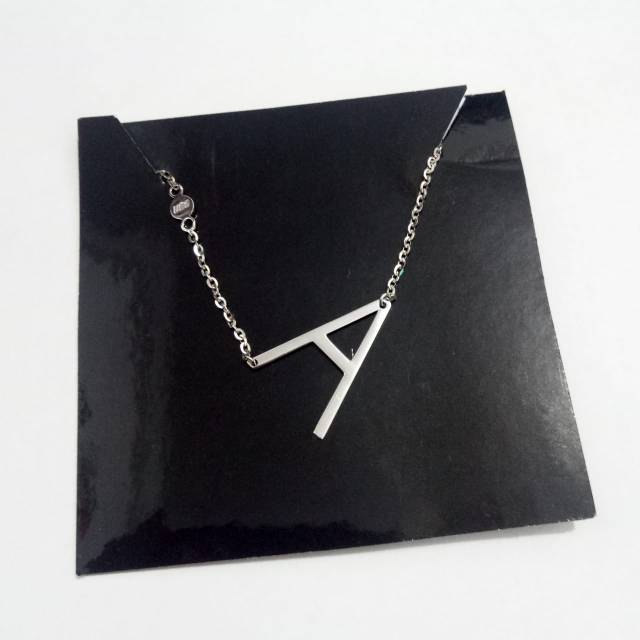 terbaru kalung carendelano huruf a white gold kadar 750 carendelano original ubs