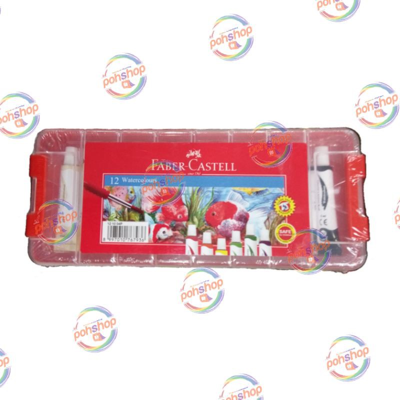 

Faber-Castell Water Colours in Plastic Case 6ml 12colours