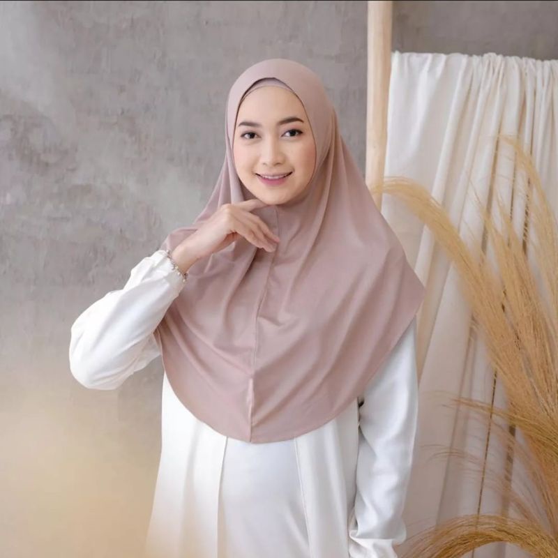 JILBAB BERGO HAMIDAH NON PET | KHIMAR DAISY INSTAN | BERGO MALAY JERSY PREMIUM