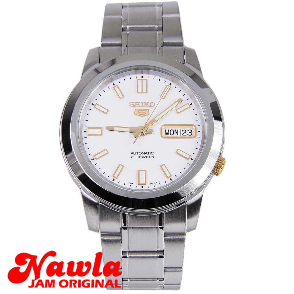 Seiko 5 SNKK07K1 Automatic White Dial - Jam Tangan Pria SNKK07