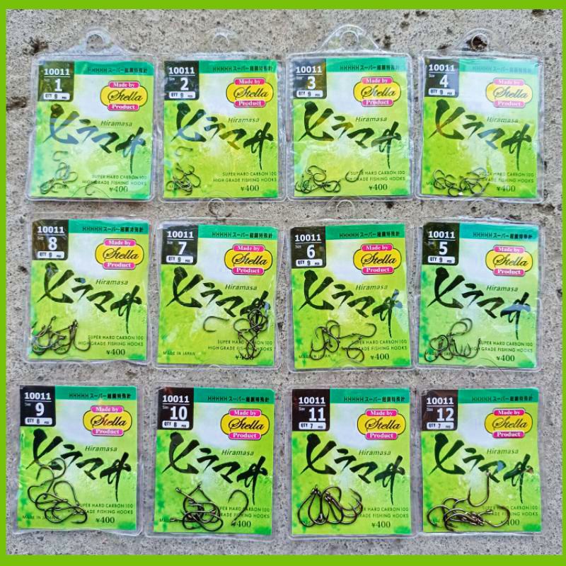 Kail Stella hiramasa 10011 ukuran lengkap, kail pancing Stella