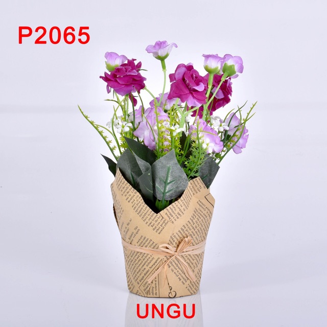 Bunga plastik / bunga dekorasi / p2065-4