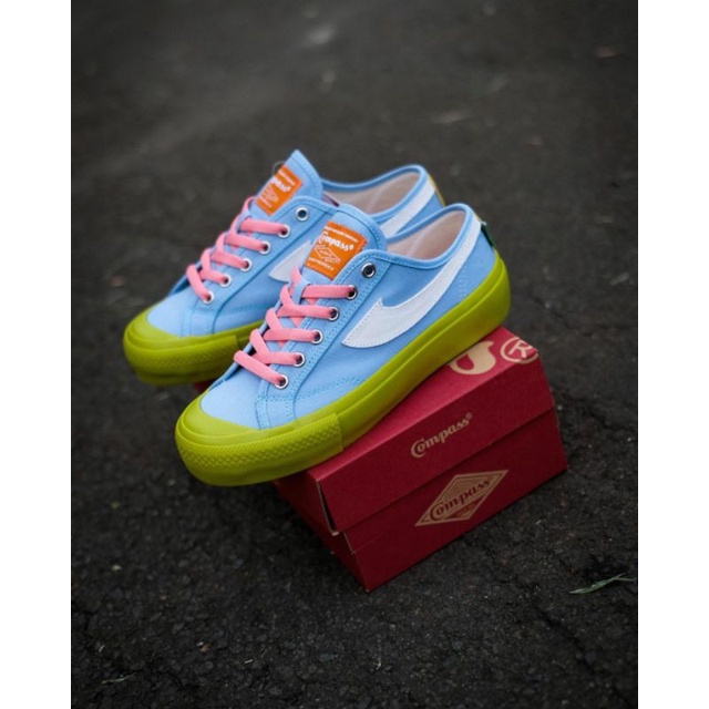 Compass Gazelle Low Matcha Blue