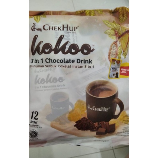 

Chek Hup Kokoo 3in1 Chocolate Drink 12 Sachet x 40gr BPOM