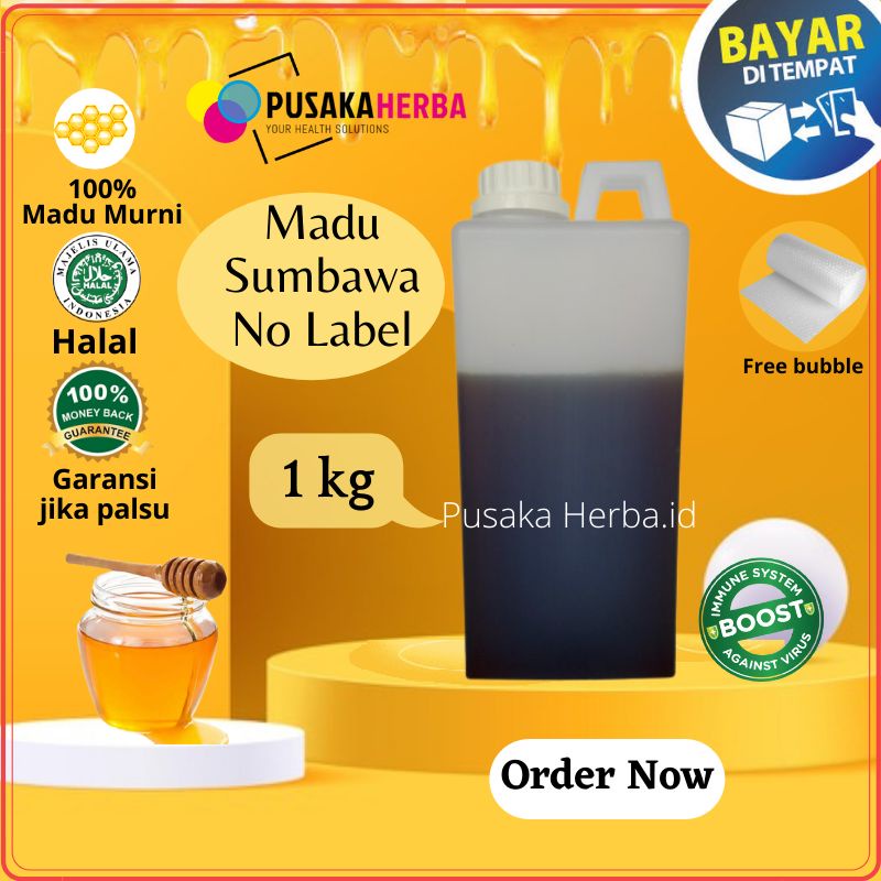 

Madu Asli Madu Murni Hutan Nektar Multifora Asli & Murni 100% Tanpa Campuran 1 kg Tanpa Label Stiker