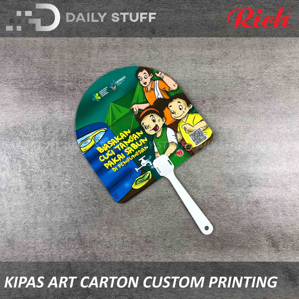 

Kipas Promosi ART CARTON CETAK PRINTING FULL COLOR
