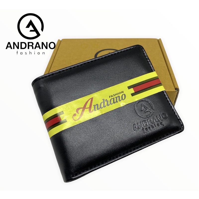 DOMPET PRIA ANDRANO DOMPET PRIA KULIT SINTETIS MODEL LIPAT DOMPET PRIA DISTRO MURAH MERIAH DOMPET COWOK ASLI KULIT PU DOMPET PRIA LIPAT