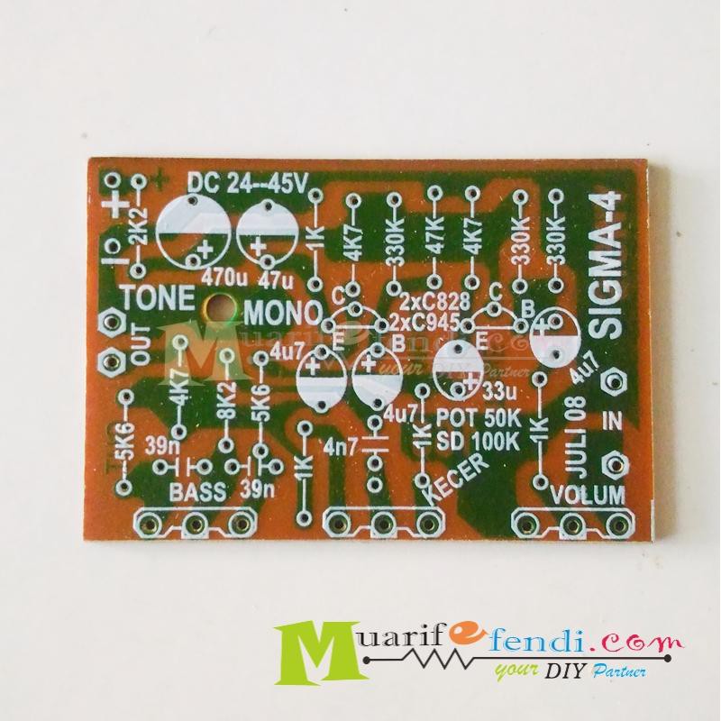 Jual PCB Tone control mono 2 transistor Indonesia|Shopee Indonesia