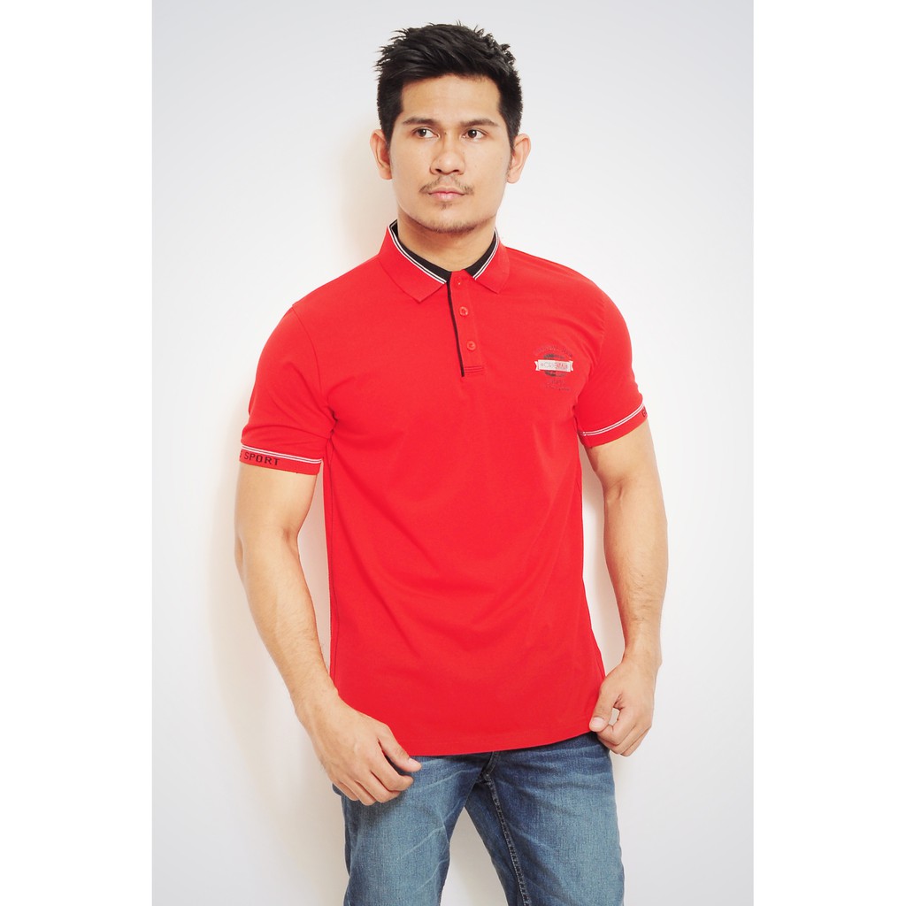Govibos Sport Polo Shirt Men / Kaos Polo Slim Fit Pria Casual