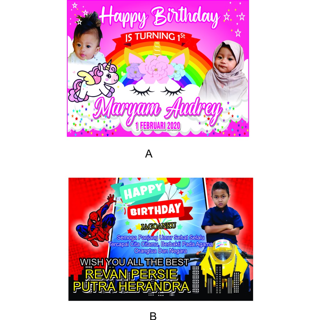 MMT/BANNER ULANG TAHUN ANAK-ANAK