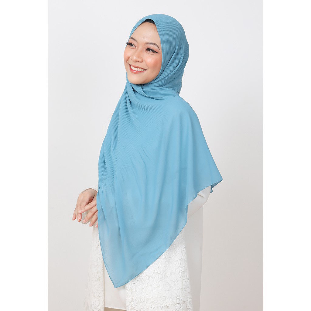 IDOLMART Kerudung Umama Polos Pashmina Plisket lidi ceruty baby Doll Umama Surabaya