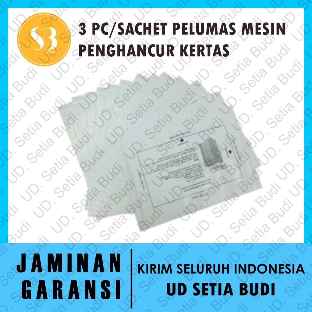 3 Pc Lembar Pelumas Mesin Penghancur Kertas Paper Shredder Lubricant