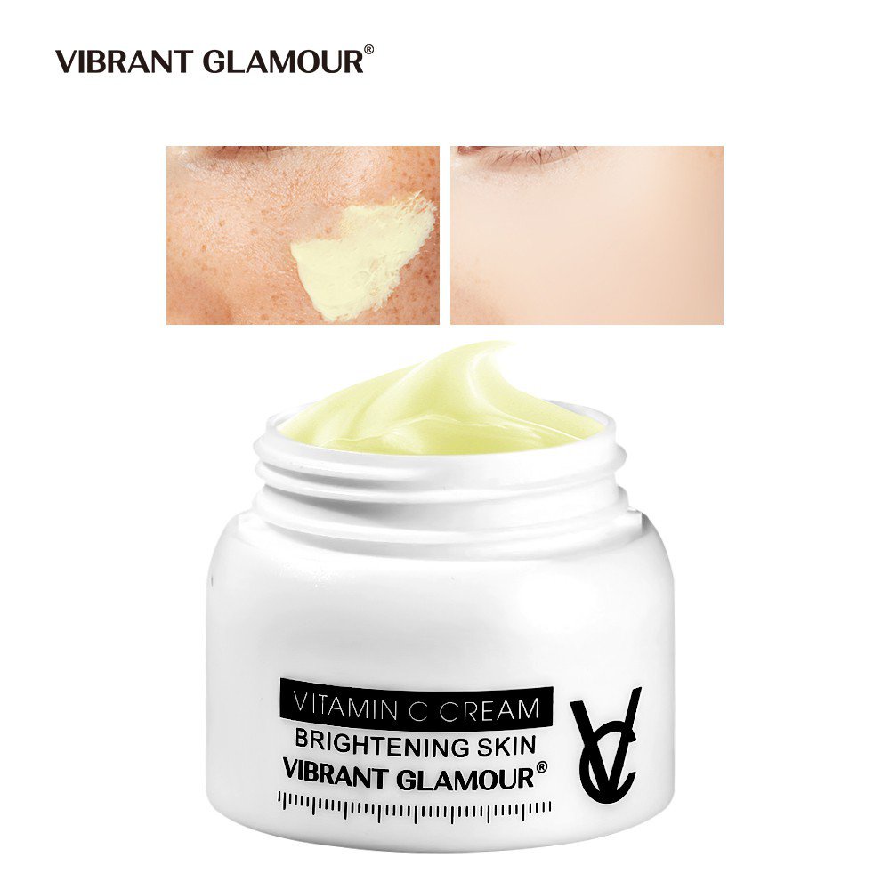 VIBRANT GLAMOUR Nature Vitamin C Face Cream Brightening Whitening Moisture Cream for Face Facial VC