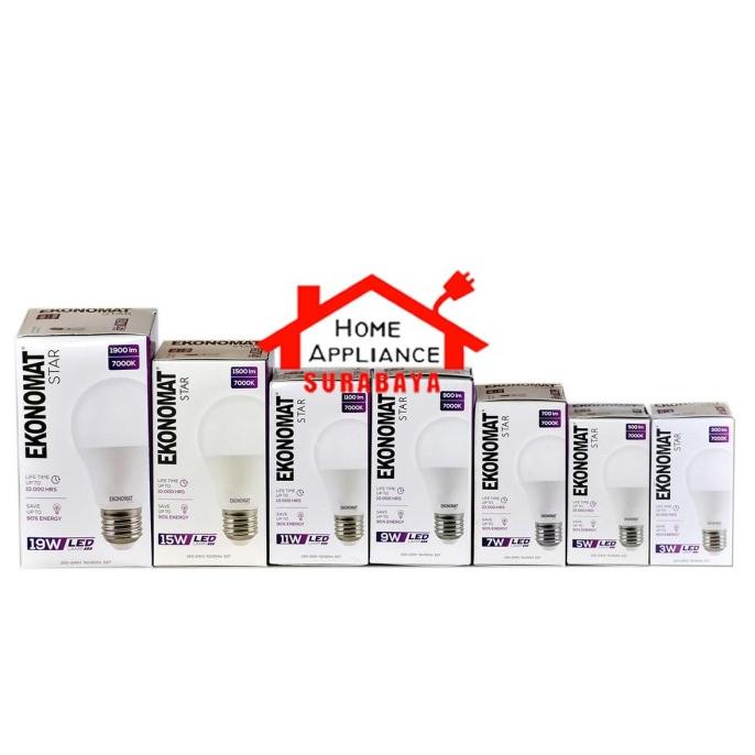 MURAH Lampu LED Ekonomat Star 19W 19 Watt Cahaya Putih