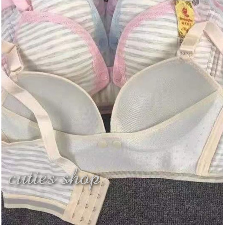 Nursing bra BAHAN KATUN - CUP B BESAR,   busa tipis - sz 34-42