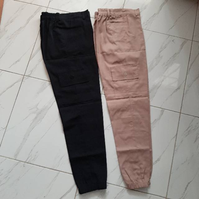 Joger pants celana cargo wanita celana panjang wanita american drill