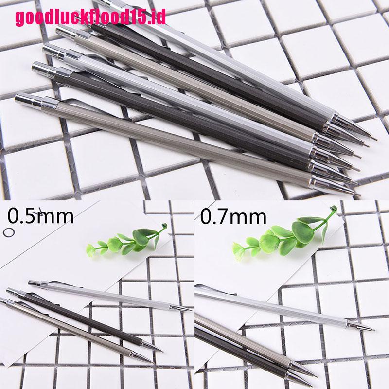 {LUCKID}0.5/0.7mm Metal Mechanical Automatic Pencil For School Writing Drawing Supplie