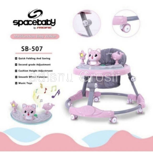 SpaceBaby Space Baby Walker Alat Belajar Jalan Anak Bayi SB-506 SB-507