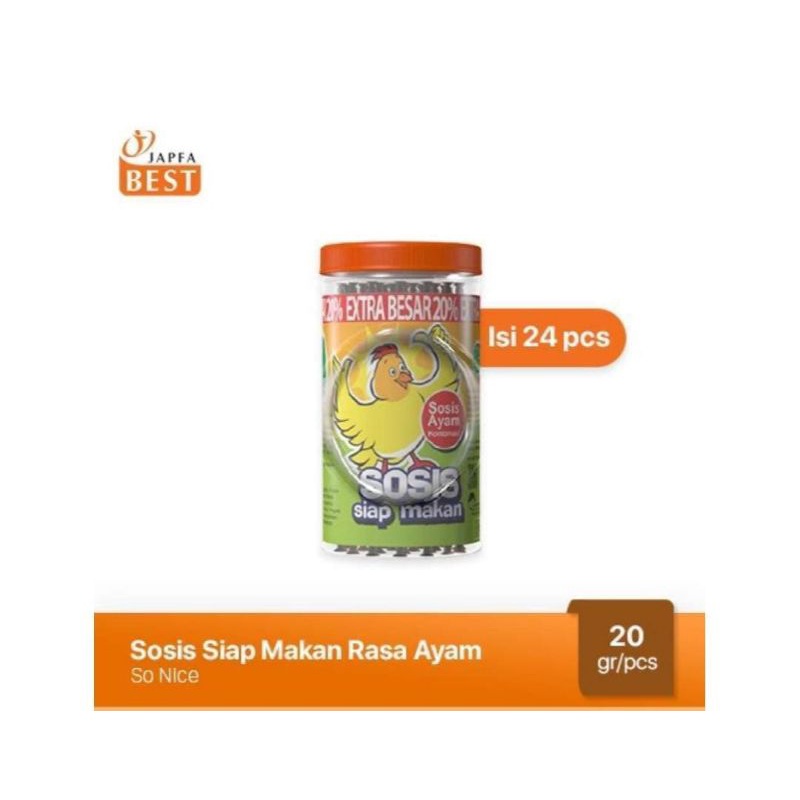 

SO NICE Sosis Siap Makan Ayam 480 g