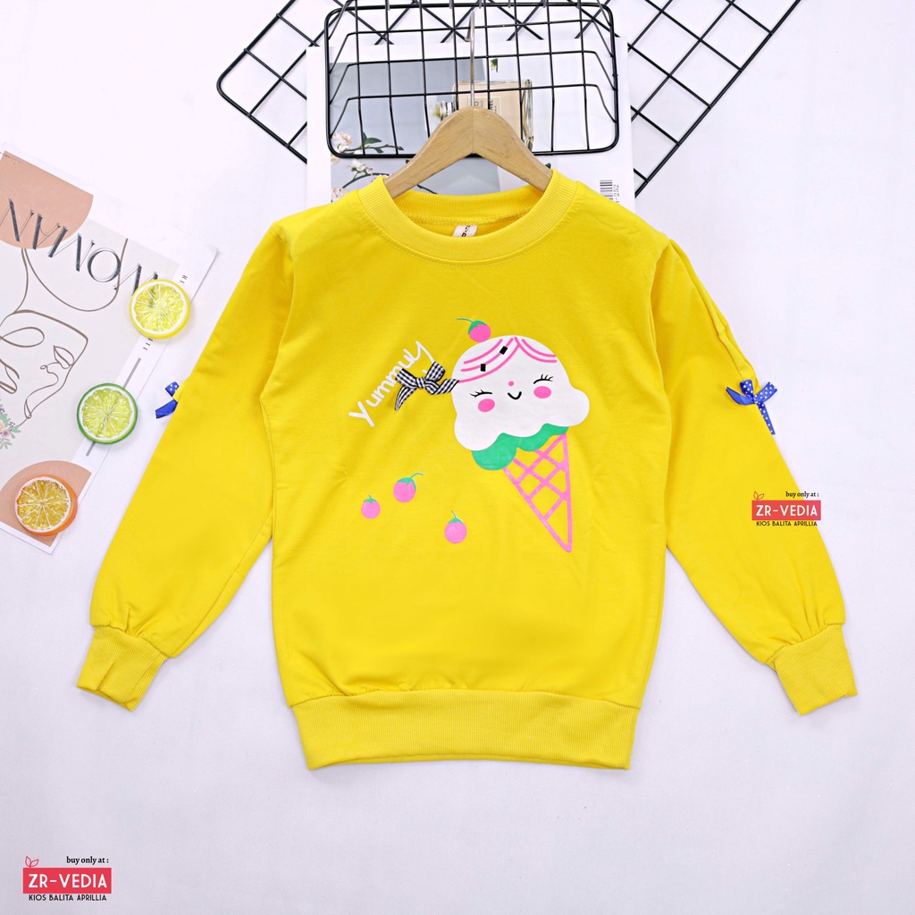 [PREMIUM IMPORT] Sweater Klowie uk 1-15 Tahun / HIGH Quality Baju Anak Perempuan Kaos Lengan Panjang