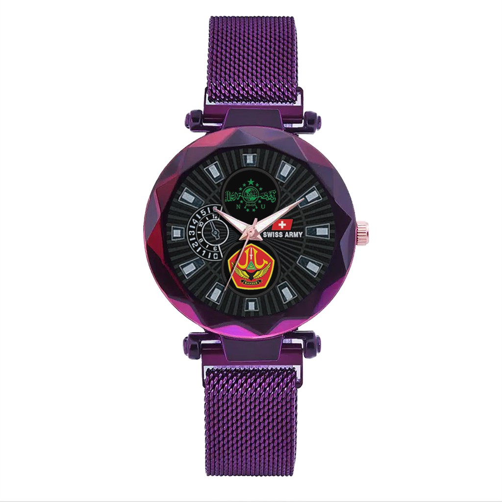 Jam Tangan Wanita Custom - NU-BANSER Free Box &amp; Batre Cadangan