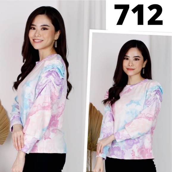 Atasan 712 BabyTerry Premium Tiedye Unicorn Fashion Atasan