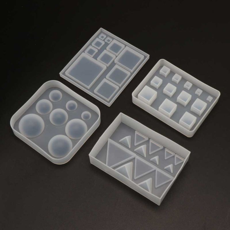 ✿Inf✿Resin Silicone Mold Jewelry Tools  All Size Square Round Triangle DIY Geometric