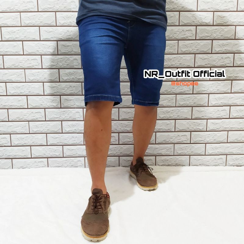 Celana Pria Jeans Pendek Slim Fit Cowok Skinny Casual Terlaris Size 27-38 NR_Outfit Official COD