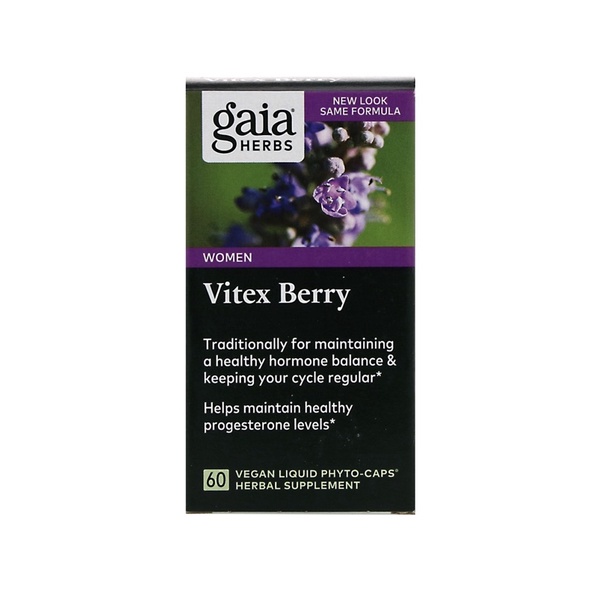 Gaia Herbs Vitex Berry for Women 60 Vegan Liquid Phyto Capsules