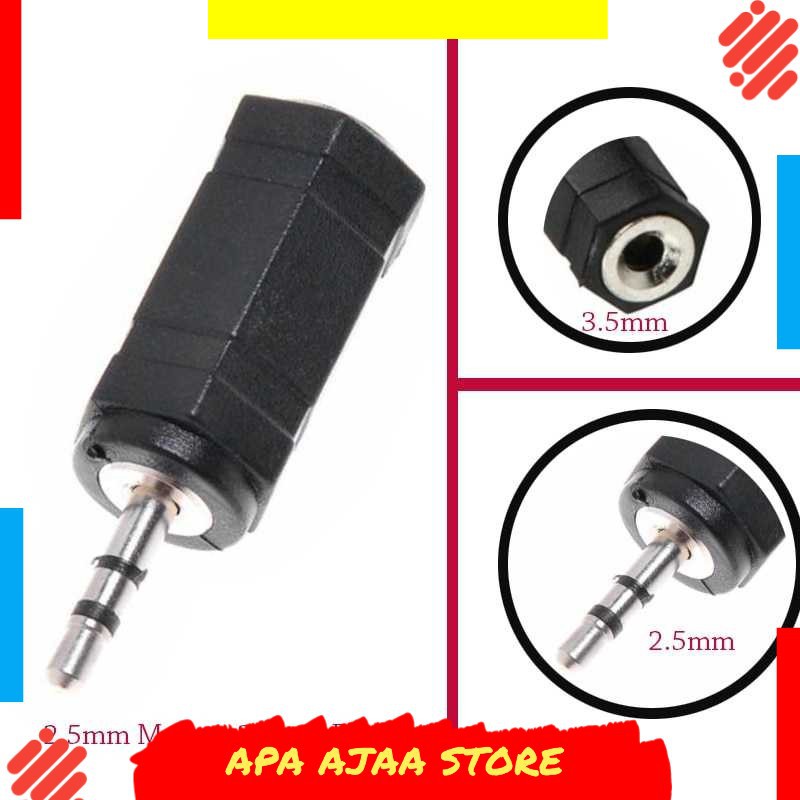 Best Seller ! Overfly Adapter Konverter Audio AUX 2.5mm to 3.5mm - RCX-79