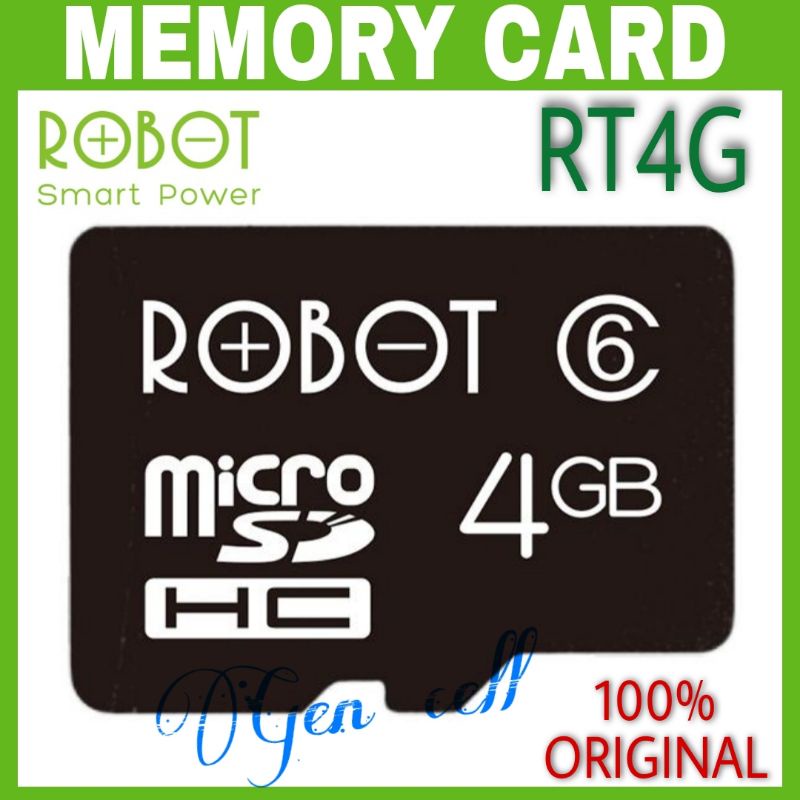 Memory Card Micro SD ROBOT RT4G 4GB 25MB/S Class 6