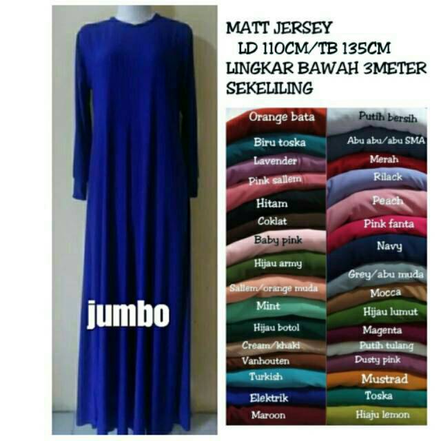 GAMIS JERSEY POLOS JUMBOO  Shopee Indonesia