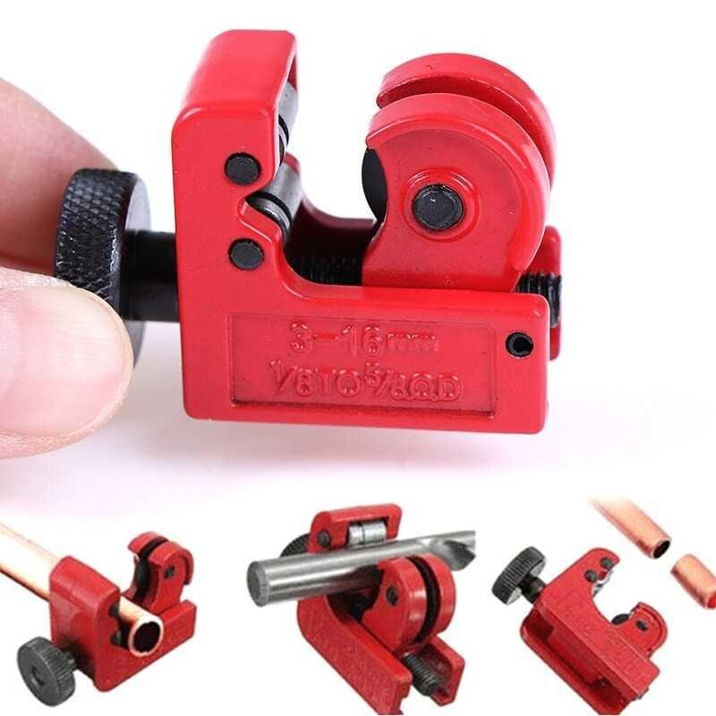 Pemotong Pipa Mini Pipe Tubing Cutter 1/8 to 5/8 inch - HXA196 - Red