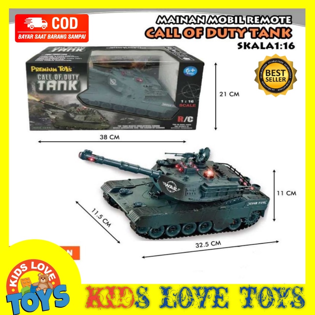 MAINAN ANAK MOBIL REMOTE RC TANK MILITER BESAR MAINAN TANK REMOTE CONTROL PROMO TERMURAH COD