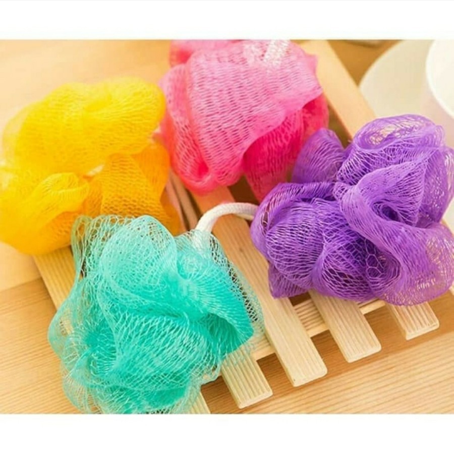 SPONS MANDI JARING - SPONGE JARING SHOWER PUFF BATH SPONS - SC