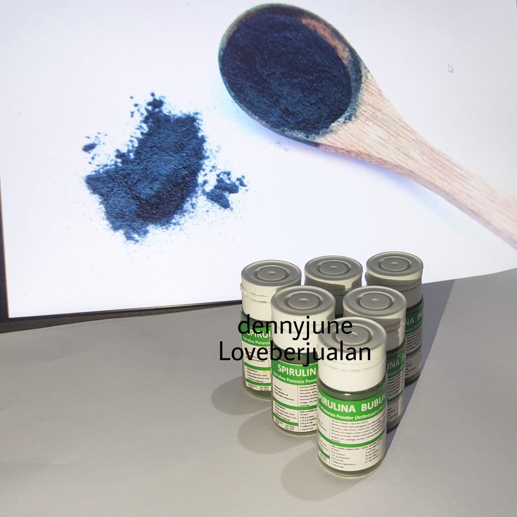 Spirulina Bubuk 10gr Pencerah Warna Ikan Arwana Discus Louhan Cichild