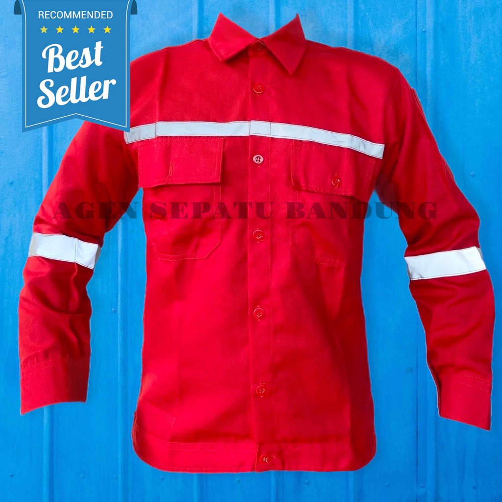 Wearpack Safety Baju Safety Baju Kerja Bordir K3 dan Bendera Indonesia