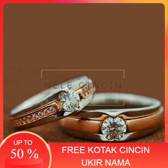 Cincin Perkawinan Cincin Tunangan Cincin Kawin Silver Cincin Couple 29 perak couple
