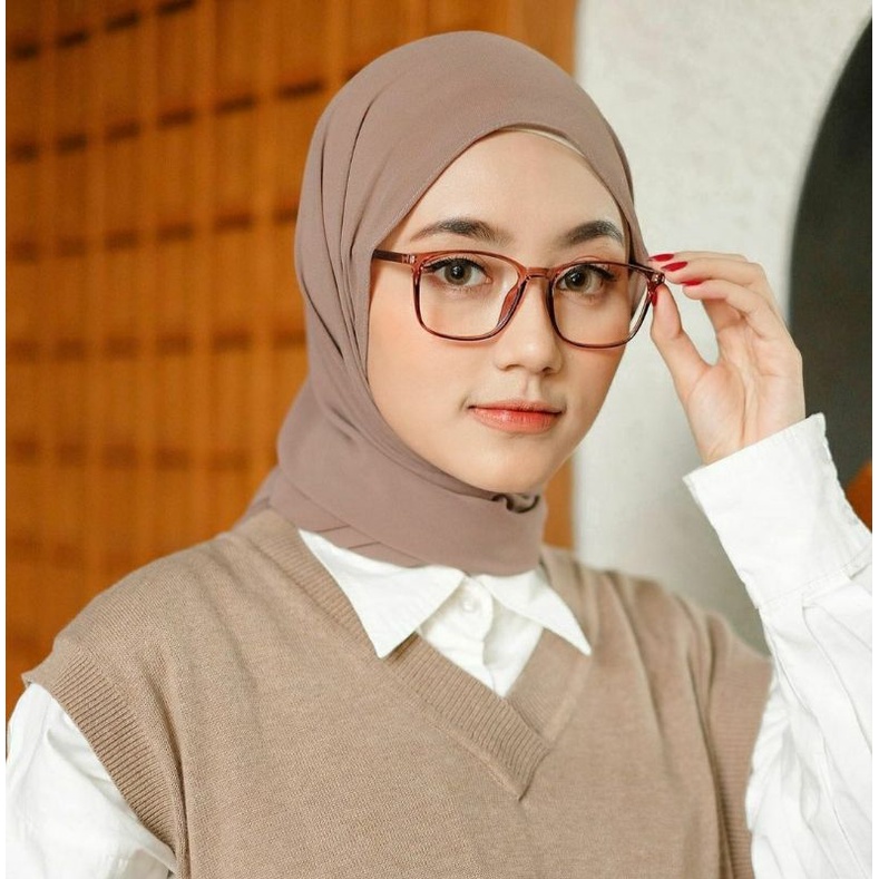 kotak besar Frame kacamata minus pria wanita gaya retro korea