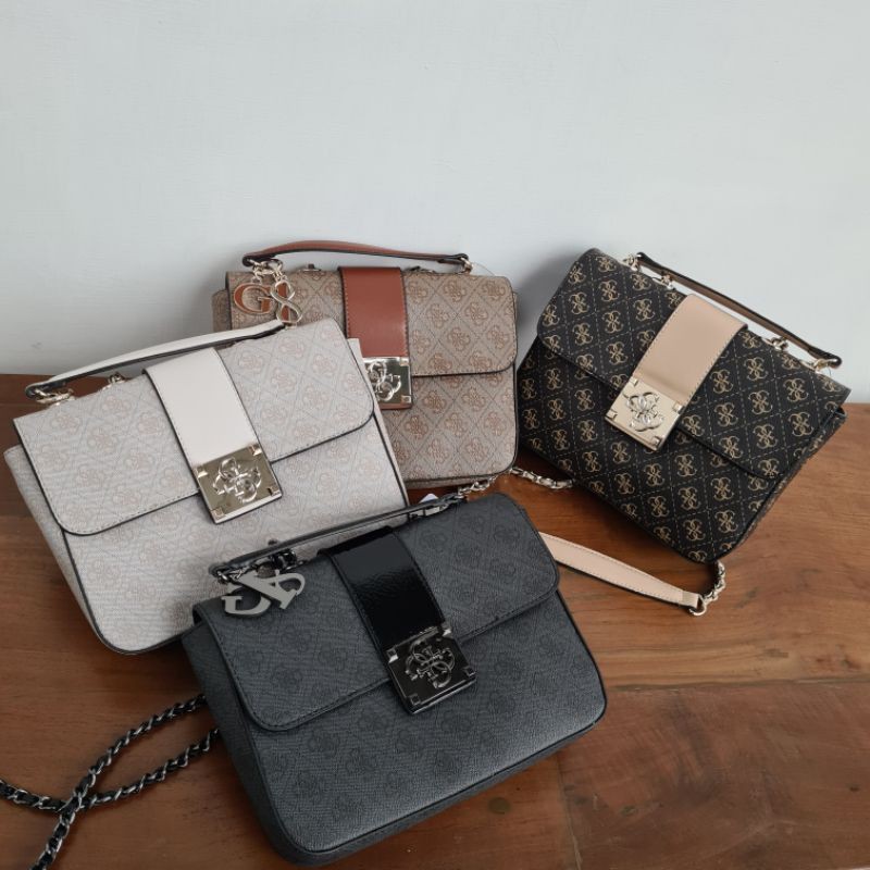 Jual New Guess Logo City Crossbody Medium Size Shopee Indonesia