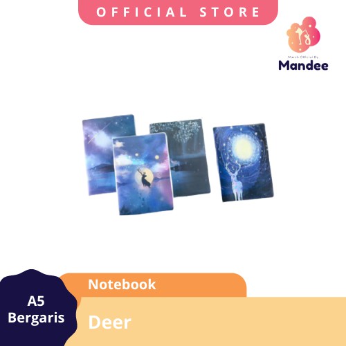 

[GARANSI 7 HARI] MARSHOFFICIAL NEW STYLE DIARY NOTEBOOK BUKU HARIAN IMPORT MOTIF RUSA DEER