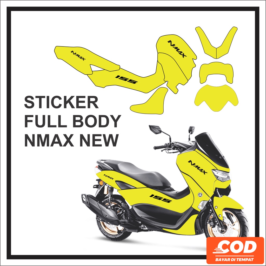 Stiker Decal Motor YAMAHA NMAX NEW Full Body Sticker NMAX Baru Motif Polos Keren Waterproof Bisa COD